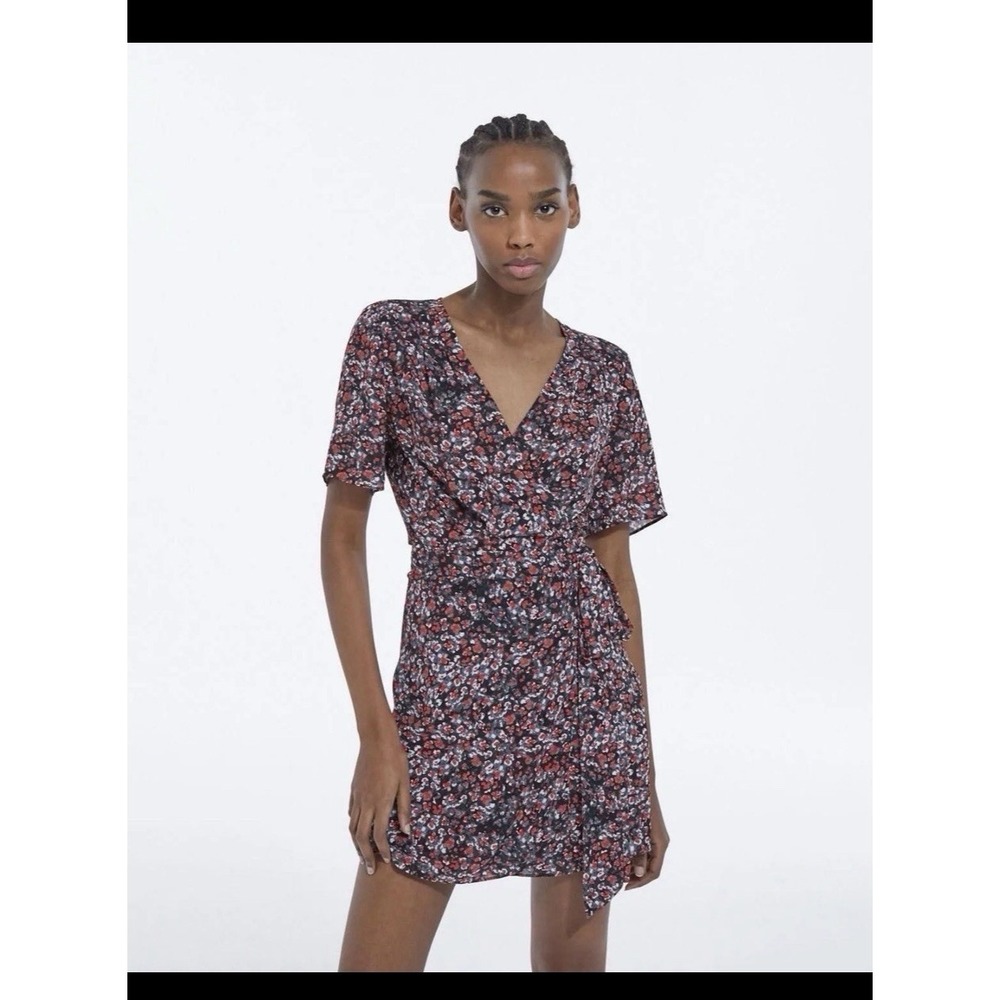 The Kooples Paris Flower Dot Designer Wrap Dress Size 6 US NWT‎